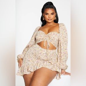 Nwot boohoo plus size 16 mini dress